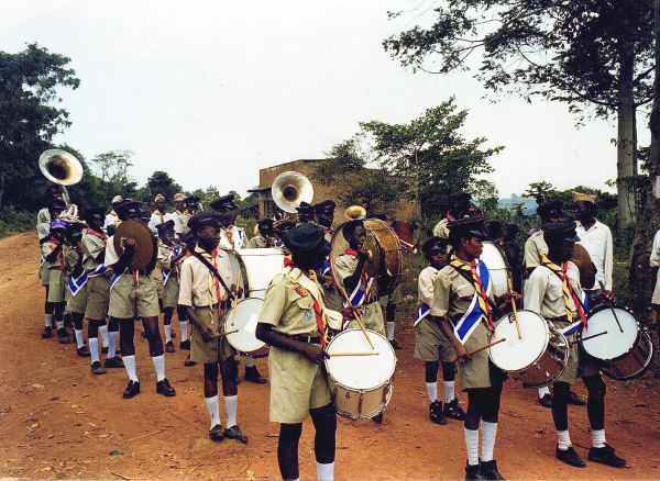 1995 outspan scout band at kaazzi uganda