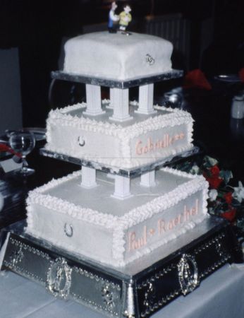 Chris s Cakes paul rachel wedding cake