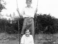 2017 Family Photos years ago img521 JLW and CTW on swings in Kington