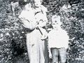 1947 017 Auntie Frances with Christopher and John
