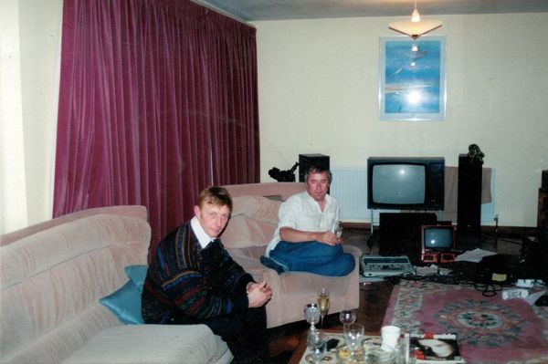 1982 John Cracknell and Chris at 15 Woodland Close  Farnsfield